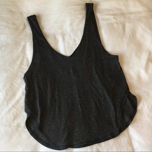 Dark grey lightweight lululemon tank